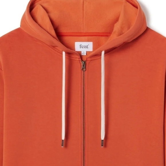FEAT | Coral TreeCell Plush Oversized Zip-Up Hoodie (M) - Picture 2 of 11